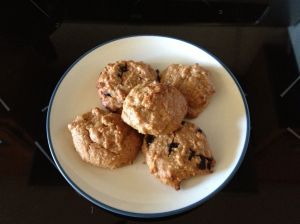 Allergen-free, low-carb peanut butter cookies. Yummy!