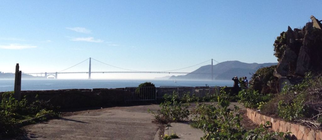 View of the Golden Gate Bridge from Alcatraz