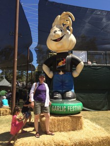 At the Gilroy Garlic Festival with Mr. Garlic