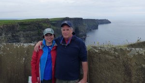 We went to the Cliffs of Moher and walked around.